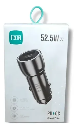 CARREGADOR VEICULAR TURBO 52.5W