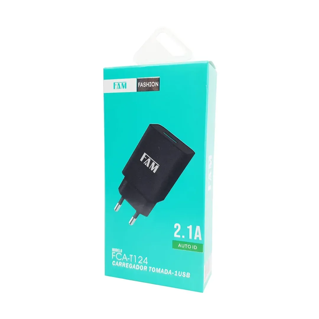 CARREGADOR USB 2.1A FCA-T124