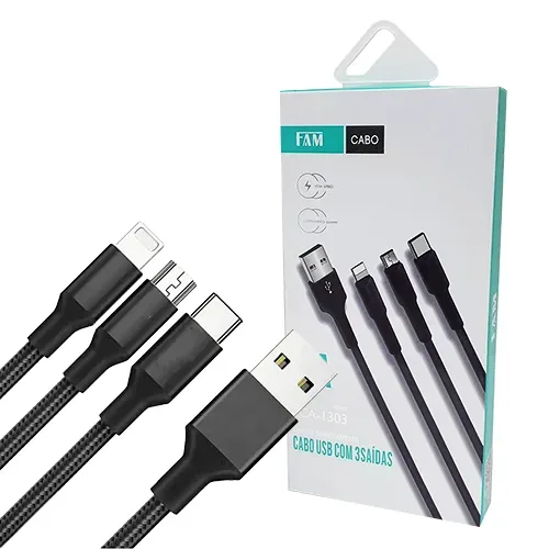 CABO USB 3 SAÍDAS FCA-1303