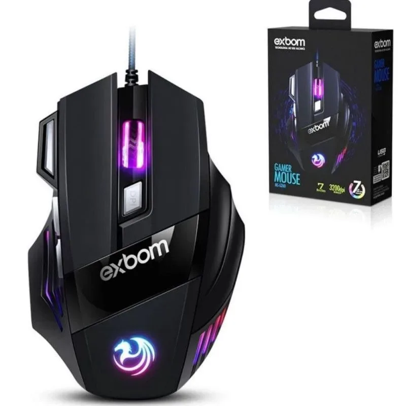 MOUSE GAMER RGB 3200 DPI MS-G260