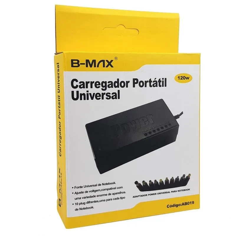 CARREGADOR UNIVERSAL NOTEBOOK AB019